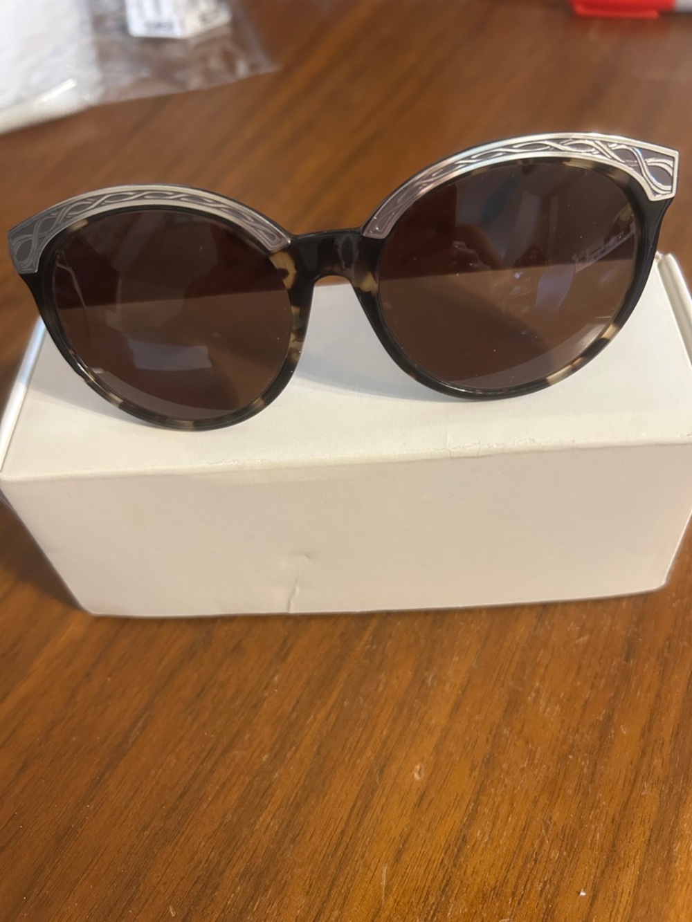 Brighton Tortoise and Silver Round Sunglasses. 0065
